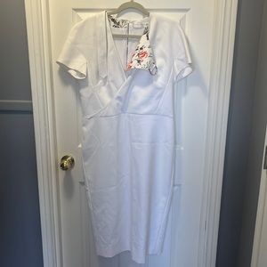 Victoria Beckham body con white dress never worn